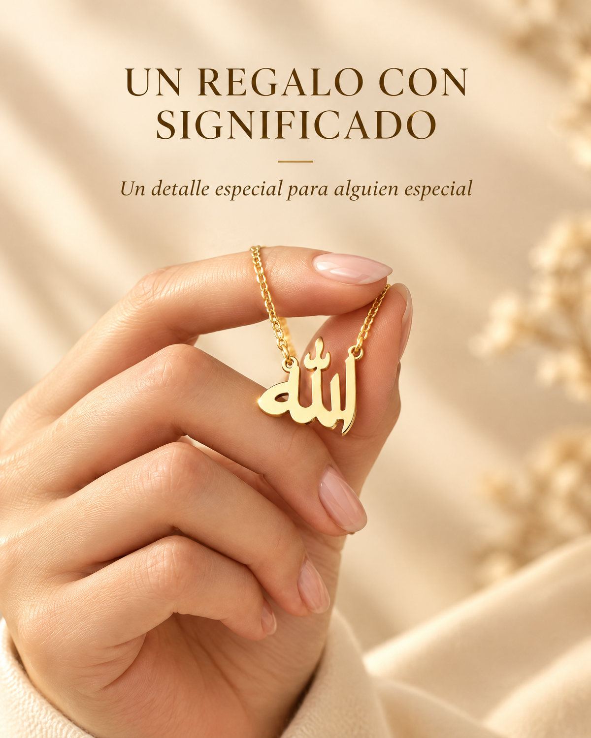 Colgante con la palabra Allah